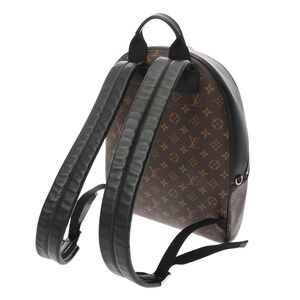 Louis Vuitton Daypack Monogram NV Macassar Brown Canvas Black Backpack Josh